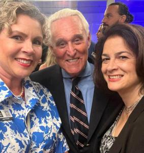 Barbara Casanova, Christi Tasker with Roger Stone