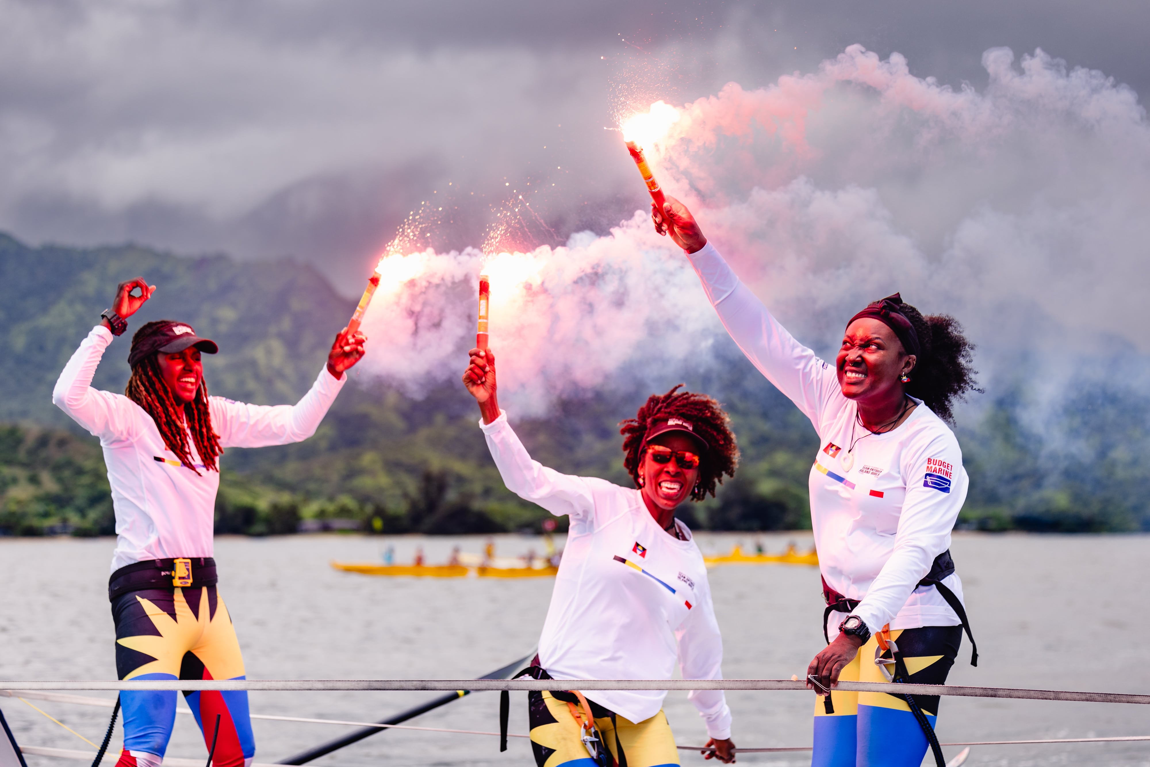 TEAM ANTIGUA ISLAND GIRLS AN ALL FEMALE ROWING TEAM FROM ANTIGUA