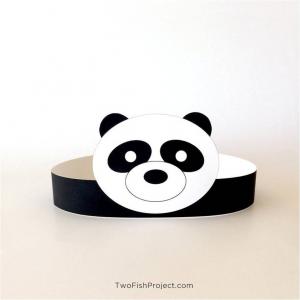 Printable Panda Party Hat