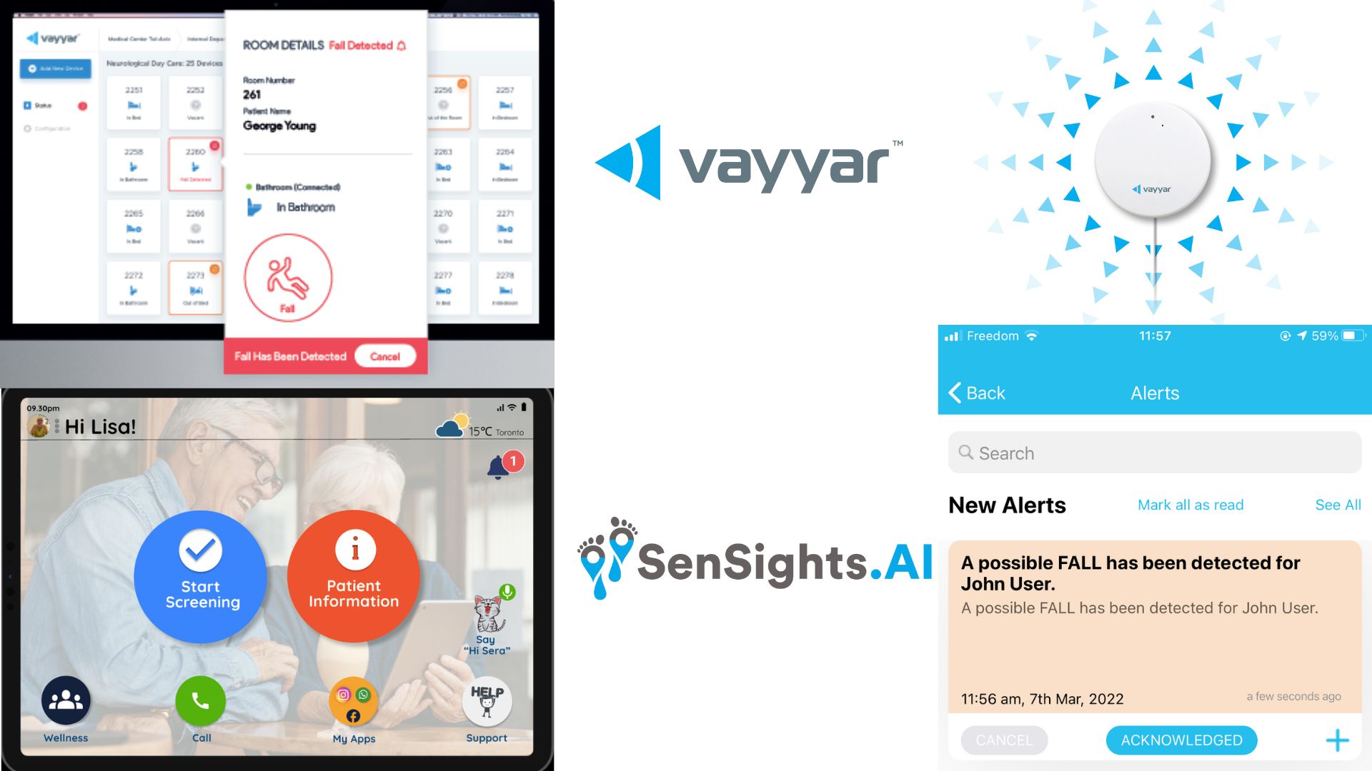 Vayyar launches home radar sensor for remotely detecting falls