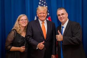 Stan and Donna Fitzgerald with President Trump