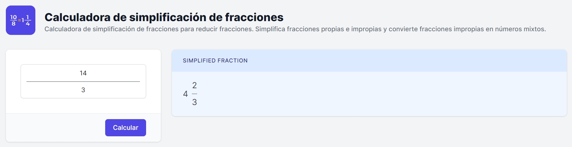 Introduciendo La Calculadora De Simplificación De Fracciones ...