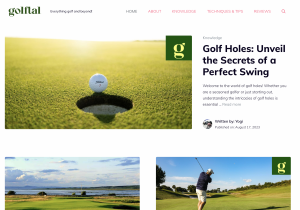 Golftal website