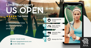 mobile phone displaying image of woman tennis pro at US Open Tennis Event 2023 in NYC
