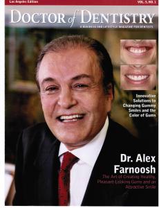 Dr. Alex Farnoosh featured on the cover of Doctor of Dentistry Magazine