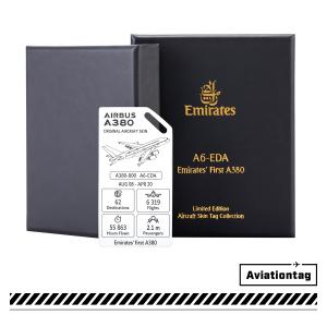 Emirates A380 Aircraft Skin Tag Front