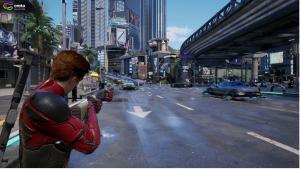 Screenshot of actual Creta Multiverse FPS game play