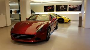 Interior of luxry sport car showroom for the Concierge Automobili Video Channels For Car Enthusiasts.