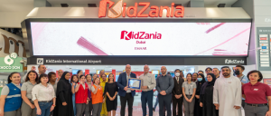 Emaar Entertainment KidZania team and leadership in group photo as they receive the Certified Autism Center™ certificate.