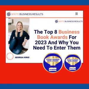 Goody Business Book Awards recognized in Top 8 Business Book Awards for 2023 by Write Business Results