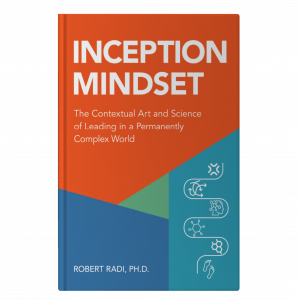 Close-up of the "Inception Mindset" book cover.