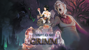 World of Grimm Box Art showcases a multitude of characters from the Brothers Grimm fairytales.