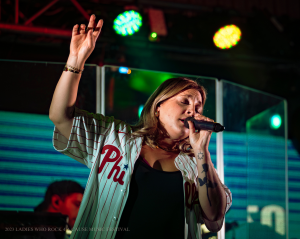 ROZES, who is best known for her 2015 collaboration, "Roses", with duo The Chainsmokers, performs at the 2023 Ladies Who Rock 4 A Cause Music Festival.