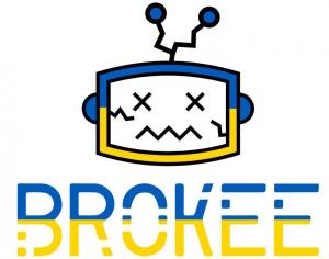 Brokee's logo is blue and yellow to represent our founders' heritage and pledge to Ukraine.