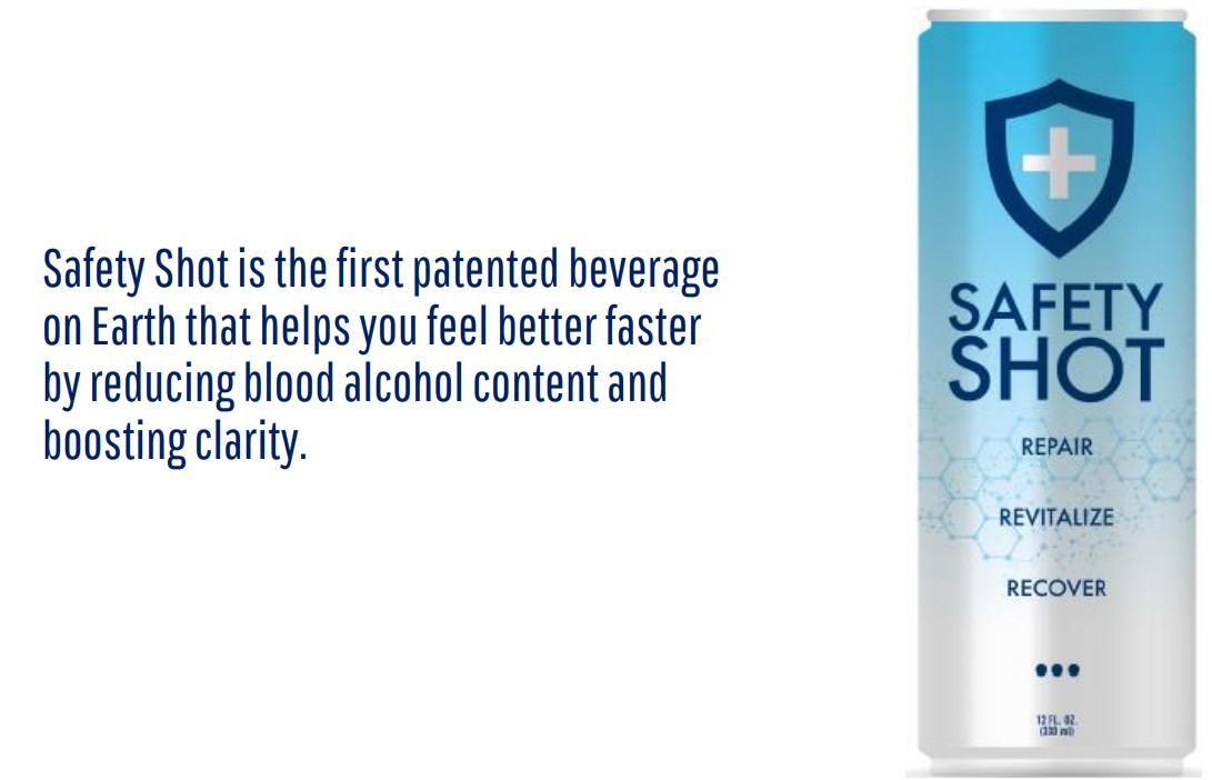 First Patented Detox Beverage Product Launch for Reducing Blood Alcohol  Content: Safety Shot, Inc. (NASDAQ: SHOT) $SHOT