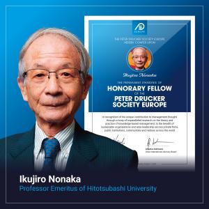 Japan’s Prof Ikujiro Nonaka awarded Honorary Fellowship by the Peter