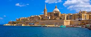 The Valletta Skyline before restoration works began