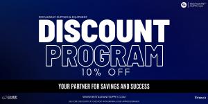 New 10% Discount Program for Restaurant Supplies and Kitchen Equipment ...