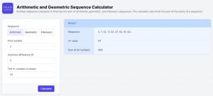 Calculator.io Launches Arithmetic and Geometric Sequence Calculator for ...