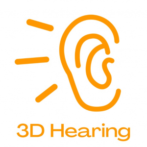 Logo of 3DHearing.com, symbolizing their commitment to premium hearing solutions and personalized care.