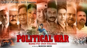 Award Winning Mukesh Modi – Releases Bollywood Film “Political War” Poster on Times Square Billboard in New York City