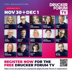 Tune into Drucker Forum TV on YouTube (free!)