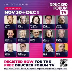 Join experts and leaders with Drucker TV on Nov 30 and Dec 1, 2023