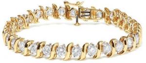 14K yellow gold S-link bracelet