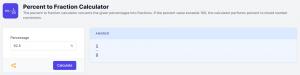 Percent to Fraction Calculator
