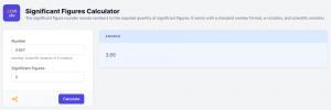Significant Figures Calculator