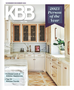 The success of IDS’ Designer Experience tours at KBIS recently earned Wendy the designation of 2023 Person of Year - Praiseworthy Pick by Kitchen & Bath Business Magazine.