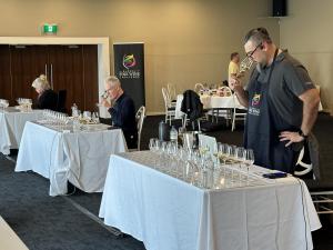Judging at the 2023 Global Fine Wine Challenge
