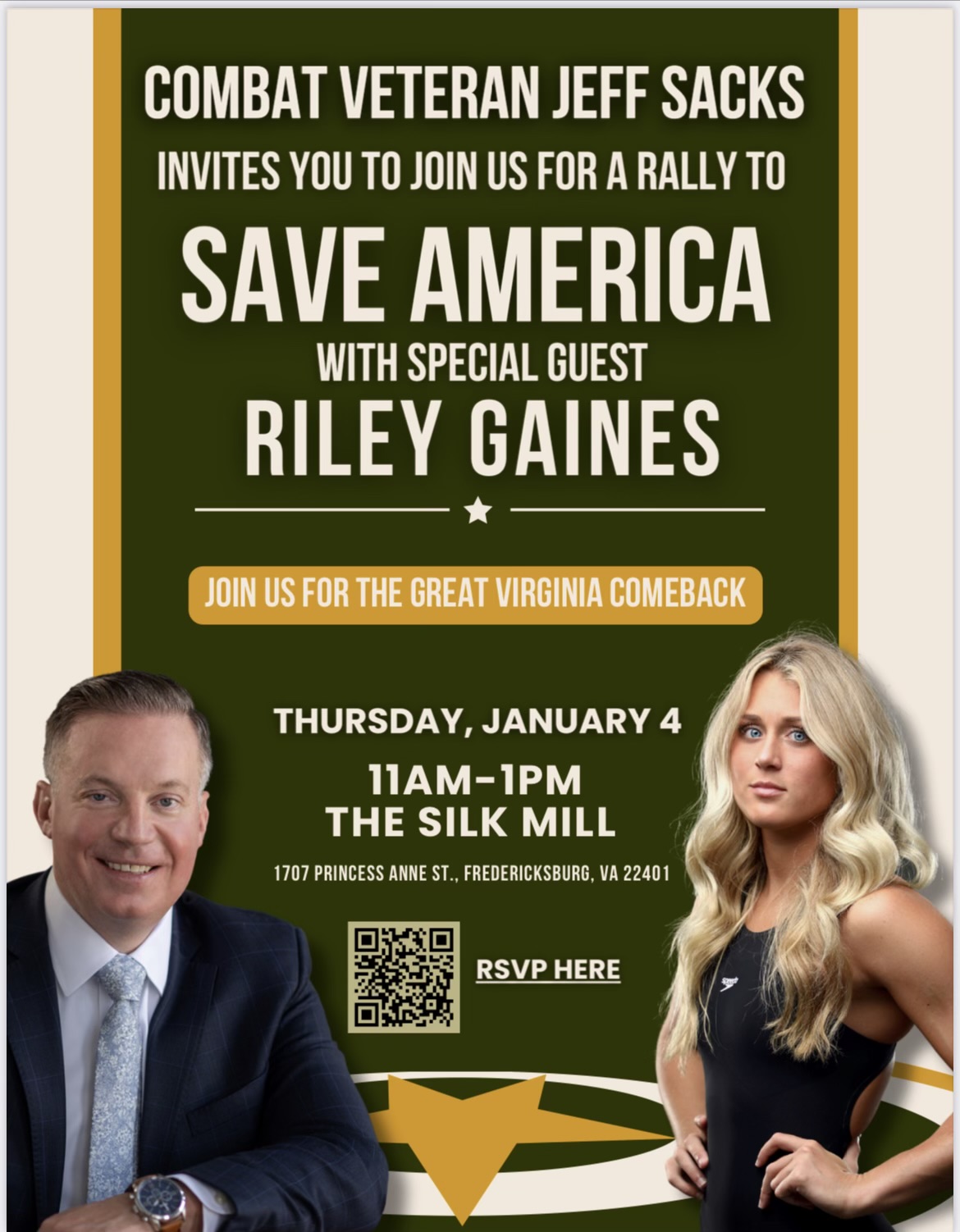 Lt. Colonel Jeff Sacks and Riley Gaines Join Forces for Save America