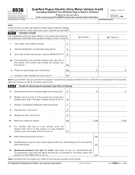 IRS Form 8936: Tax Credit for Qualified Plug-In Electric Drive Vehicles ...