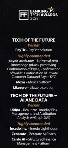 Banking Tech Award Winner of Future TEch & AI