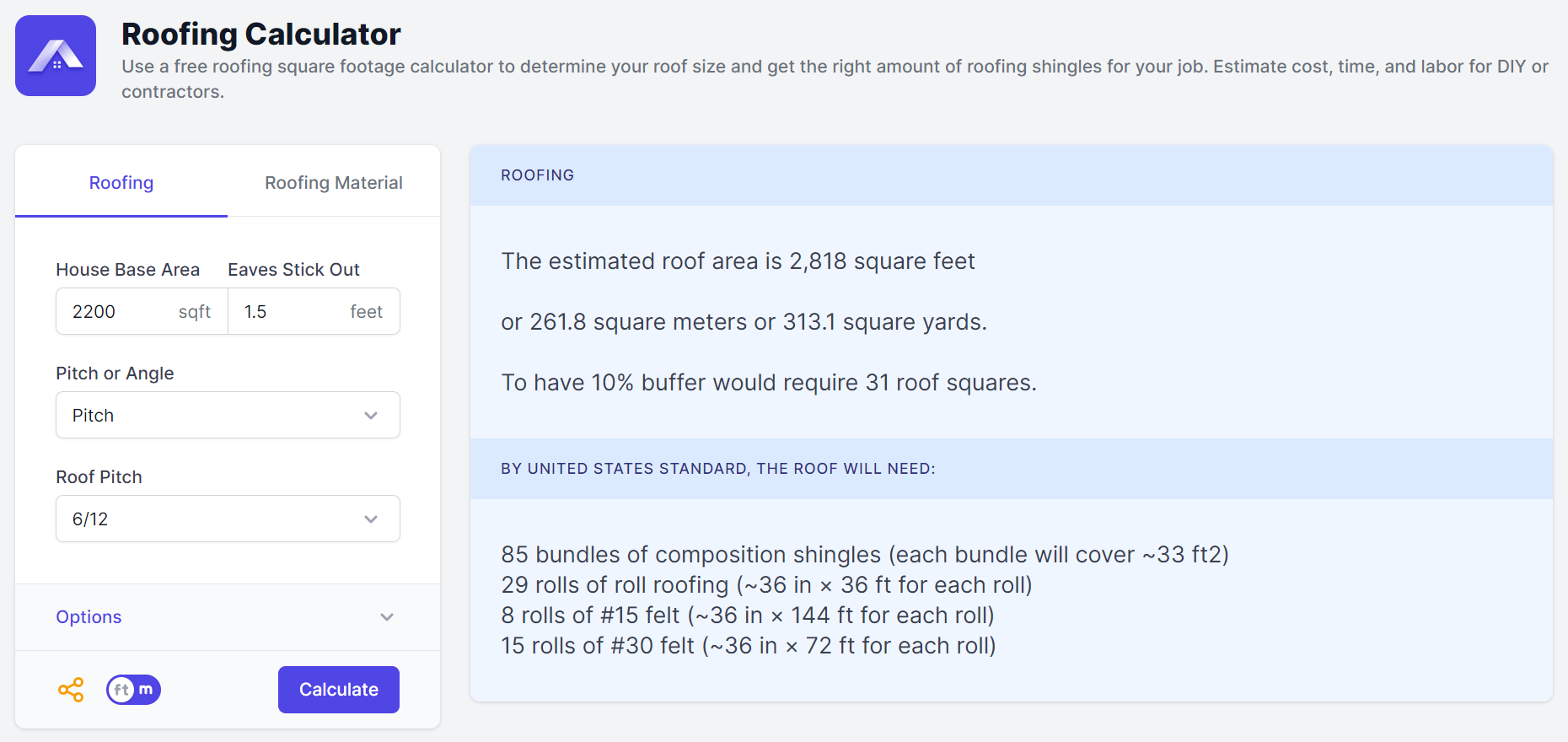 Calculator.io Introduces Roofing Calculator for Streamlined