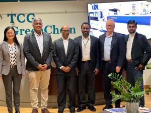 TCG GreenChem and Krouzon representatives at the agreement event. 