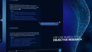 Archimedes offers live search functions, enabling the conduct of objective research and engagement in chat-based audits. 