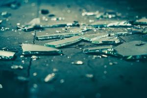 Broken Glass from Intruder