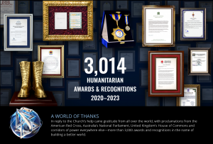 Recognitions for the work of the church.