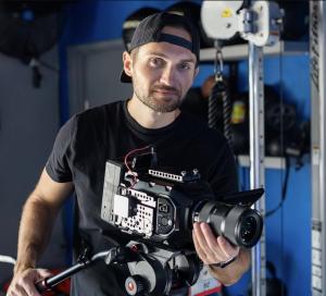 Corey Turner on Set