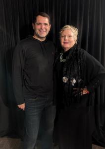(L-R) Taylor Swaid, Pamela Lewis