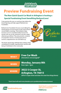 7101 Preview Fundraiser Flyer