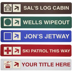 TRAPSKI Custom Ski Trail Signs