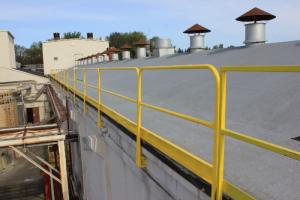 Photo of Leading edge Safety protection system installed