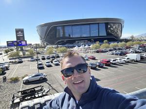 Shane allyne outside Allegiant Stadium v2