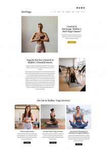 Sample website created using LAUNCHED, featuring a modern layout and design elements, exemplifying the platform's design capabilities