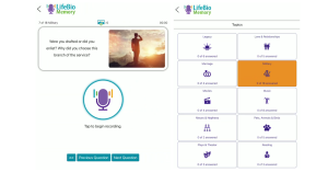 LifeBio Memory now has an expanded list of questions for veterans and active military personnel to answer.
