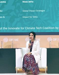 Nisaa Jetha Keynote at COP28 Women & Finance Panel