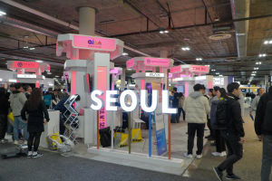 The Seoul sign at the 'Seoul Pavilion' at CES 2024